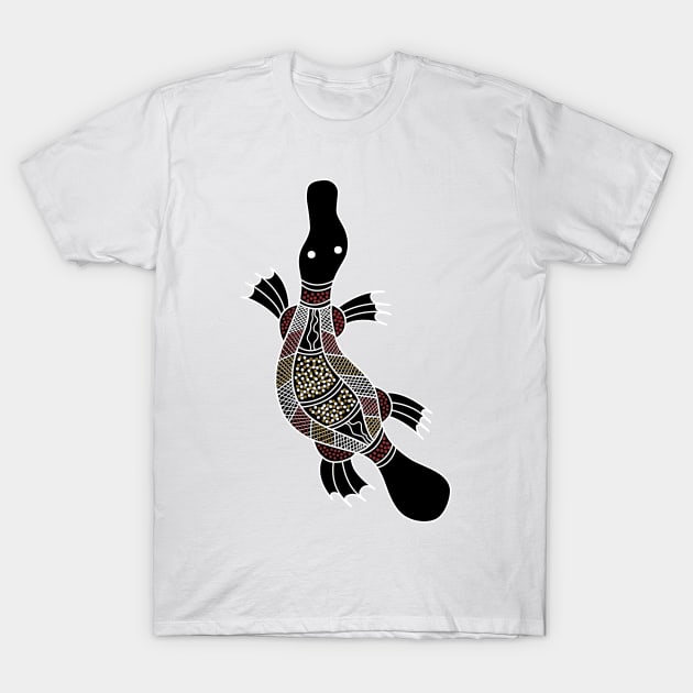 Aboriginal Art - Platypus T-Shirt by hogartharts